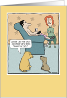 Funny birthday card: Sit card