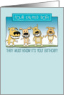 Funny birthday card: Excited Dogs card
