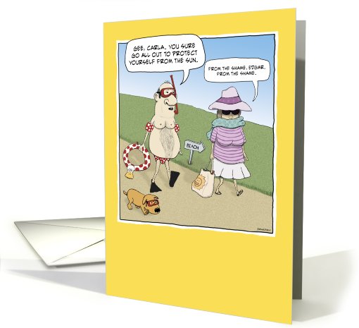 Funny birthday card: Shame card (560307)