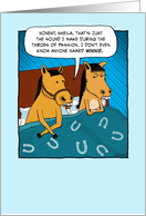 Funny Horse birthday card