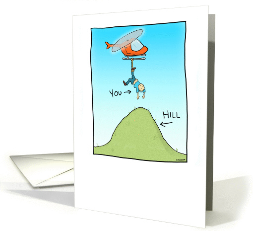 Funny Over the Hill birthday card (944642)