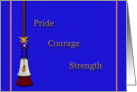 Pride, Courage and Strength card