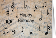 Birthday Music card