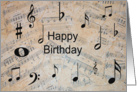 Birthday Music card