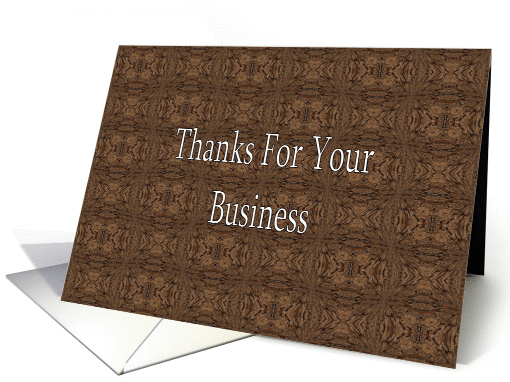 Thank You For Your Business card (258219)