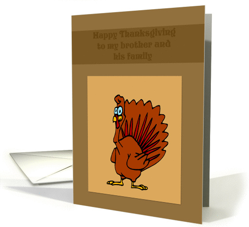 Thanksgiving card for brother and family card (279635)