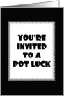 Invite To A Potluck card