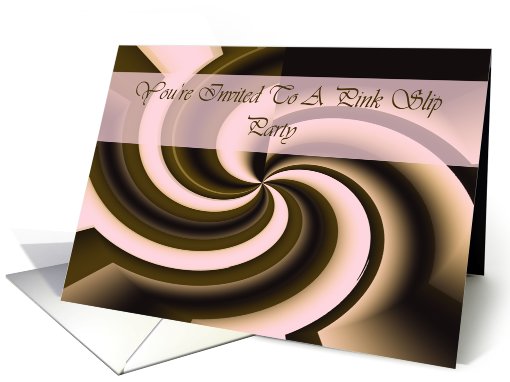 Pink Slip Party Invite card (453514)