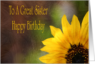 Birthday Card for Sister card