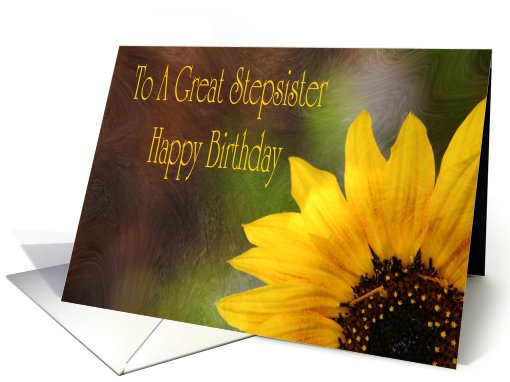 Birthday Card For Stepsister card (632564)