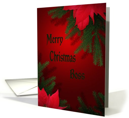 Christmas Card For Boss card (726570)