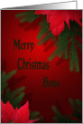 Christmas Card For Boss card