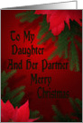 Christmas Card For Daughter And Partner card