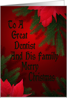 Christmas Card For Dentist And His Family card