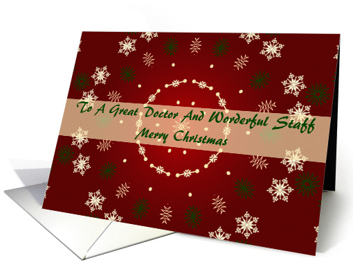 Christmas Card For Doctor And A Wonderful Staff card (881790)