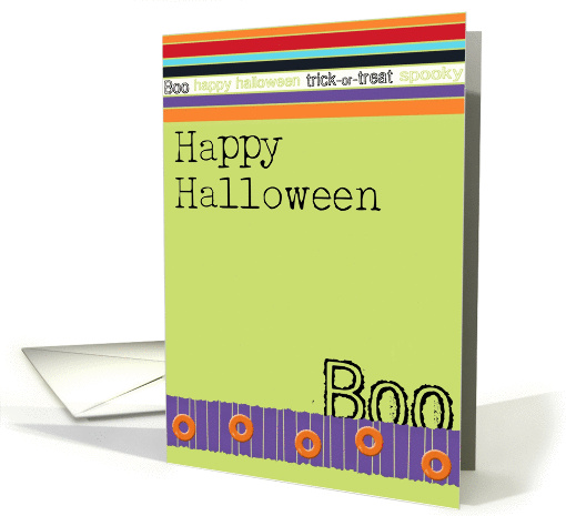 Happy Halloween Boo card (199854)