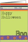 Happy Halloween Boo card