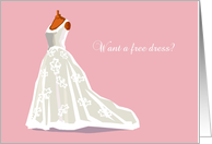 Free Dress Bridesmaid Card