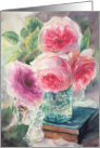 Fresh Cut Roses Still Life Card