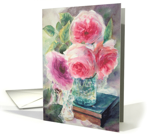 Fresh Cut Roses Still Life card (570587)