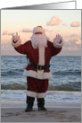 Santa Sends His Love! Sign Language I Love You card