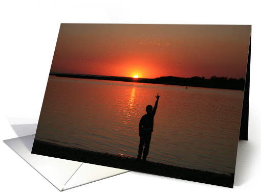 ILY Sunset card (200554)