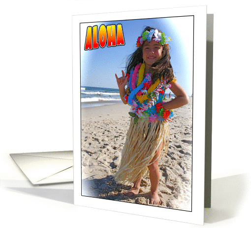 Aloha Hawaiian Style card (200644)
