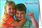 Adorable Brother & Sister card