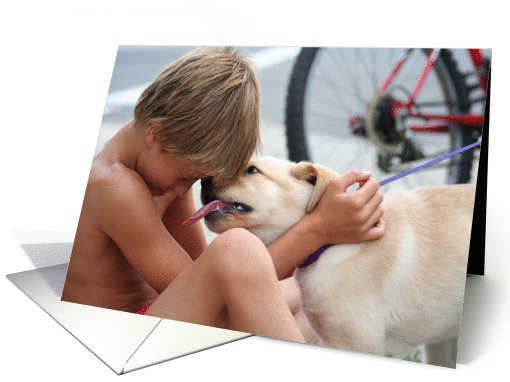 Puppy lick card (204524)