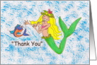 Mermaid Thank You card