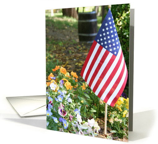 American Flag card (211856)