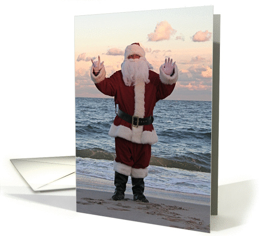 Santa Sends His Love! Sign Language I Love You card (287249)