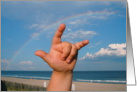 LOVE Rainbow in Sign Language card