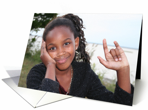 Little Girl Kwanzaa card (296493)