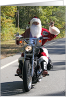 Sign Language I Love You Santa on Chopper card