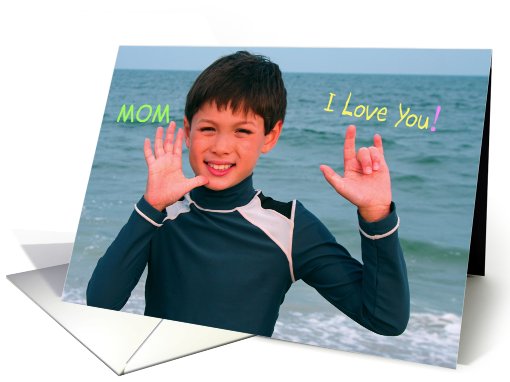 I Love You Mom! card (522715)