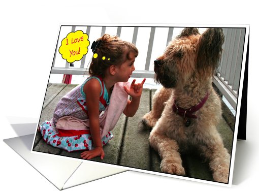 Sign Language Love card (703957)