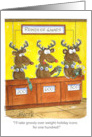Reindeer Games Christmas Holiday card