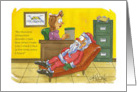 Obsessive Compulsive Santa Christmas card