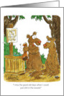 Birthday Good Old Days With Two Bears in The Woods card