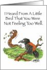 Feel Better Bird and Snake card