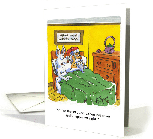 Santa Bunny Christmas card (1280282)