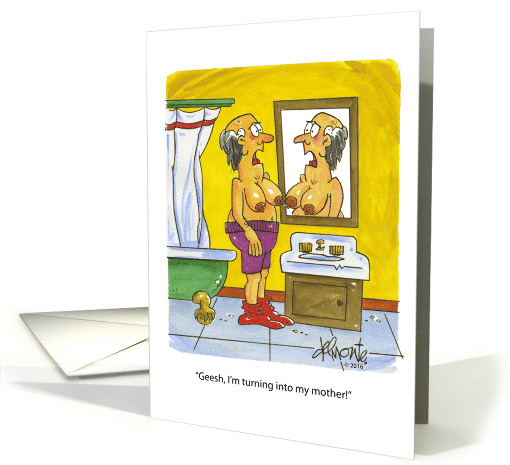 Mother's Breasts Birthday card (1450534)