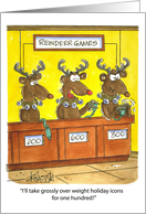 Reindeer Games Christmas Holiday card