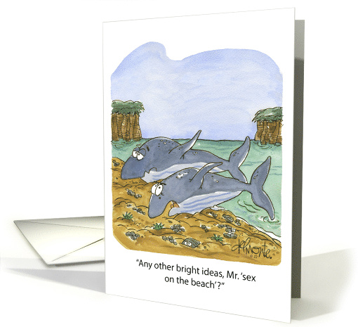 Beached Whale Sex on the Beach Birthday card (1725418)