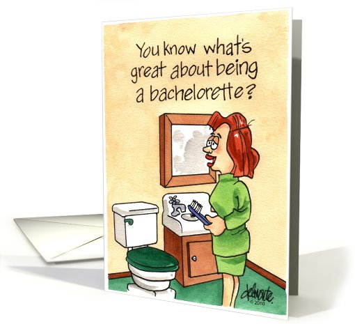 Happy Birthday For Bachelorette card (201572)