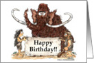 Mammoth Birthday card