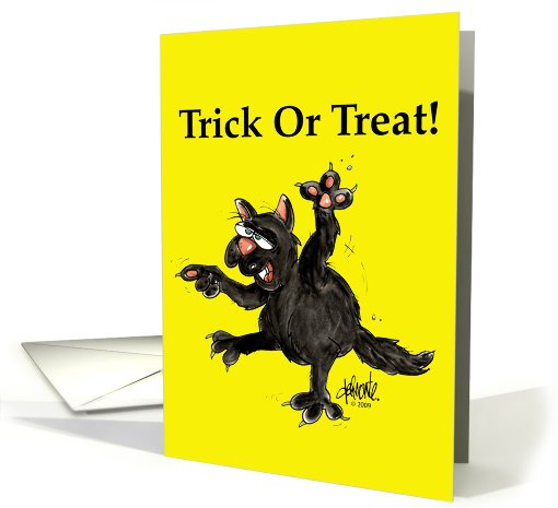 Black Cat Halloween card (247900)
