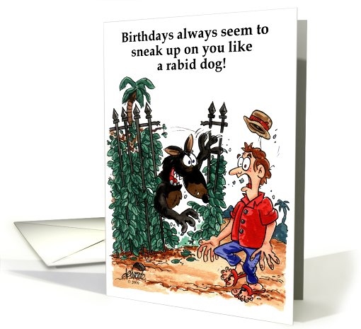 Birthday Rabid Dog card (273741)