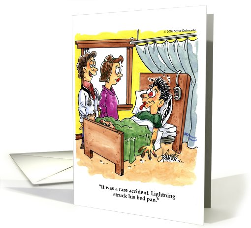 Get Well Bed Pan card (275972)